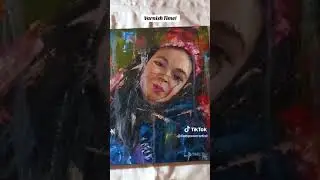 Síofra - Varnishing the Portrait Painting12x12in - Oil on Stretched Canvas