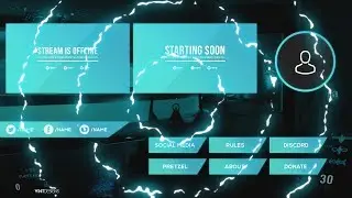 Free Twitch Live Stream Overlay Package Template 2