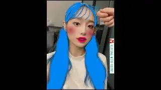 😳🥵Chuu from Loona with blue hair🥰💙