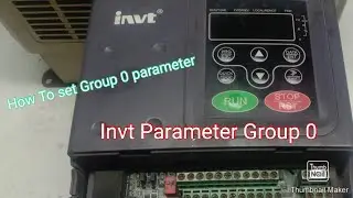 Invt Drive Parameters group zero
