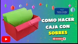 Como hacer una caja con Sobres de papel Origami