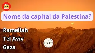 Quiz Israel e Palestina - Perguntas Conhecimentos Gerais sobre Israel  Palestina #shorts #shot #quiz
