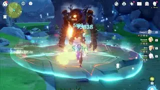 Ganyu Amos Lv40 & Skill Lv1 Test | Genshin Impact