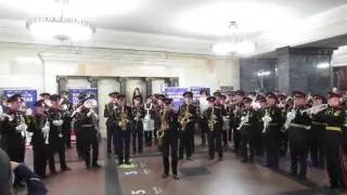 Военный оркестр в московском метро - 5