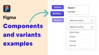 Interactive elements using Figma Components & Variants