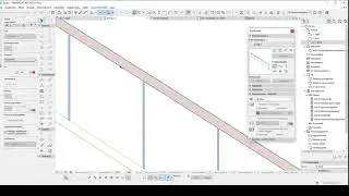 ArchiCAD #71 tárgyrajz korlát profilos falból