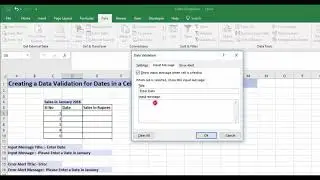 Data  -  Data Validation   Date