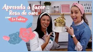 ROSA COMESTÍVEL PARA BOLO  com Lu Feitoza