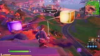The Golden Cube Awakening the Purple Cube | Mini Live Event In Fortnite | Golden Cube Mini Event!