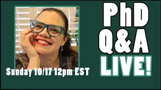 PhD Applications Q&A Live (October 2021 Edition)