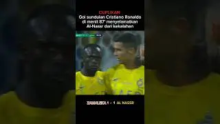 Cuplikan Gol sundulan Cristiano Ronaldo menyelamatkan Al-Nassr dari kekalahan #shorts