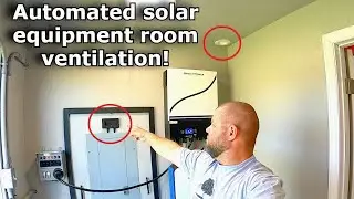Solar equipment room automated ventilation install! 