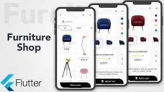 Flutter tutorial furniture shop | Flutter ui speed code | flutter tutorial