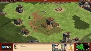 Voobly AOE2 1.6: Arabia, Sicilians vs Teutons