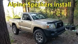 Toyota Tacoma Alpine Speakers and tweeters install 🎶🎵🎶, Dynamat sound insulation on doors