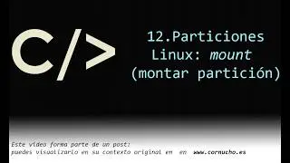 Montar y desmontar particiones en Linux (mount / umount)