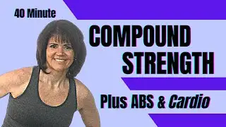 40 minute💜Compound STRENGTH💜ABS & Low Impact CARDIO💜Fat Burning, METCON Workout for Women