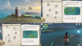 GENSHIN IMPACT 210809 Lost Riches - Treasure Area 1 Clue to Treasure Area 8 Clue