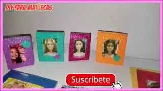 como hacer cuadros y porta retratos para la casa de muñecas super faciles barbie y monster high