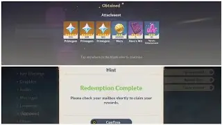 [Genshin Impact] Free 300 primogems using redemption codes
