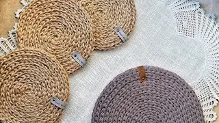 Салфетка/подставка из джута