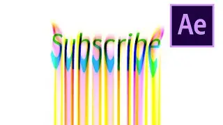 RGB Liquid Text Glitch Effect (After Effects)