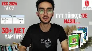 TYT Türkçe'de 34 Net Nasıl Yaptım (Taktiklerim, Kanal ve Kaynak Önerileri) #tyttürkçe  #yks2024 #tyt