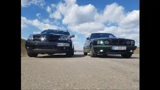 Кто быстрее? BMW E34 540i против Mitsubishi Outlander turbo!