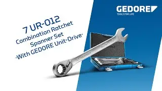 GEDORE COMBINATION RATCHET SPANNER SET 7 UR-012