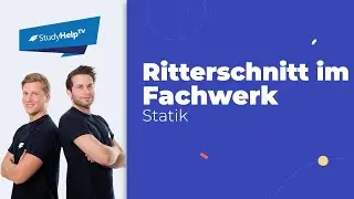 Ritterschnitt im Fachwerk - Stabkräfte bestimmen #1  [Technische Mechanik ] |StudyHelp