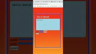 text to speech App , build a text to Speech App 