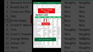 Freeze Panes: How to keep headings in place. 