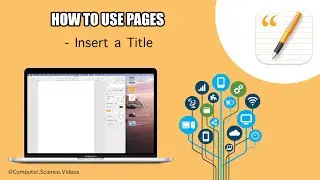 How to INSERT a Title to a Document On the Pages Application Using a Mac - Basic Tutorial | New
