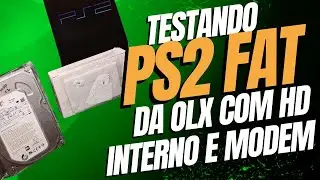 Testando PS2 FAT da OLX com HD Interno e Modem - Parte 1