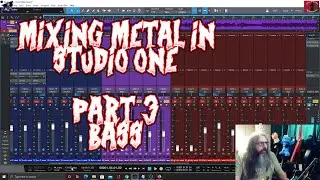 Mixing Metal in Personus Studio One with Stock Plugins Part 3 Bass 