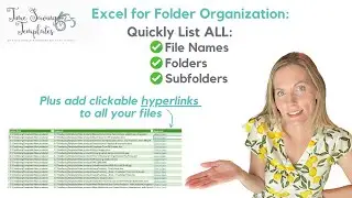 How to Copy File Names from Folder to Excel, Plus add Hyperlinks to your Files