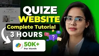 Complete Quiz Website in 3 Hours | Earn ₹50K/Month | Full Tutorial for Beginners