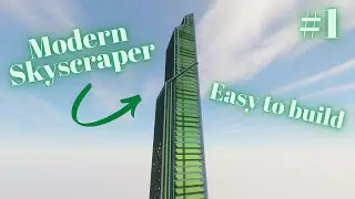 Minecraft | Modern Neon Skyscraper Tutorial (Part 1)