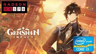 Genshin Impact Gameplay on i3 3220 and RX 570 4gb (High Setting)