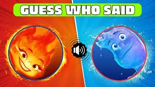 Guess ELEMENTAL Characters by the Voice | Guess Who Said | Elemental Quiz