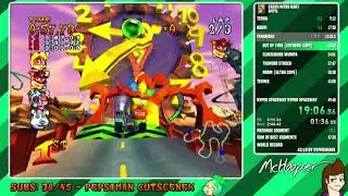 Crash Nitro Kart Any% Speedrun in 49:00 RTA