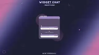 DREAMY CLOUD TWITCH CHAT WIDGET W/STREAMELEMENTS