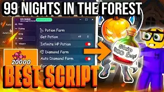 🎃 99 Nights in the Forest Script – NO KEY / PASTEBIN | AUTO FARM + GODMODE + BRING ALL + KILL ALL
