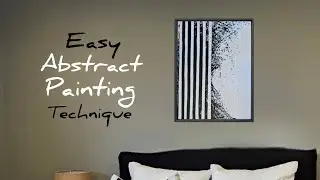 Easy Abstract Painting With New Technique| Abstract Painting Tutorial #art #canvas #paintingtutorial