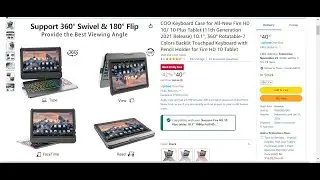 COO Keyboard Case for All-New Amazon Fire HD 10/ 10 Plus Tablet (11th Generation 2021) Review!