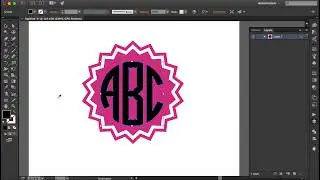 How to Make Simple Circle Monogram Frame in Adobe Illustrator