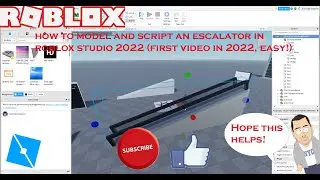 HOW TO MODEL AND SCRIPT AN ESCALATOR IN ROBLOX STUDIO 2022 (FIRST VIDEO IN 2022!)