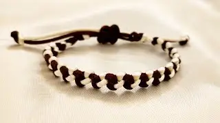 Making a luxurious hand-made bracelet  in a very easy way/ you only need to see it once to make it!