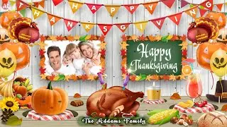 Happy Thanksgiving greeting animation 2021