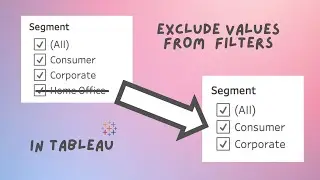 Exclude Values from a Quick Filter [in Tableau]